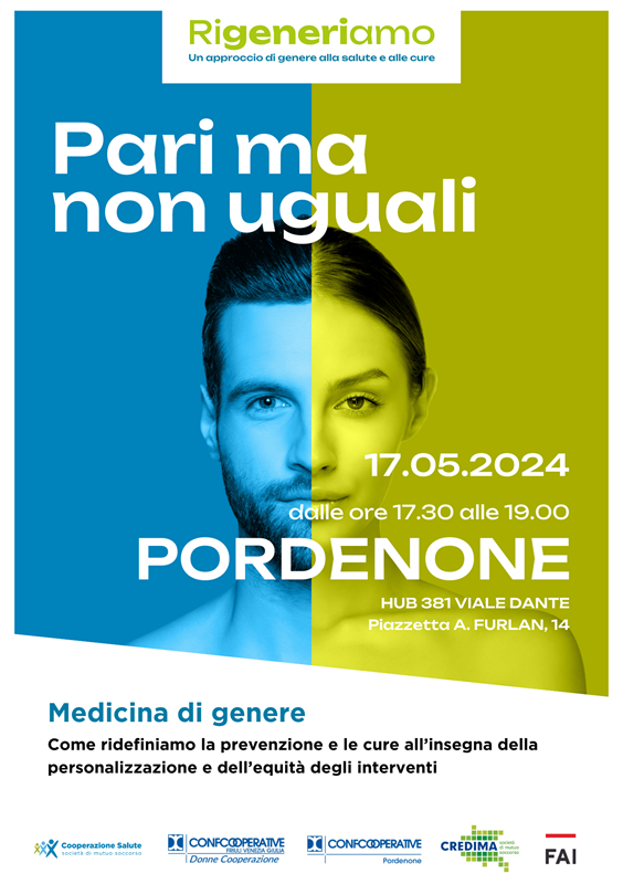 Medicina di genere, incontro a Pordenone il 17 maggio