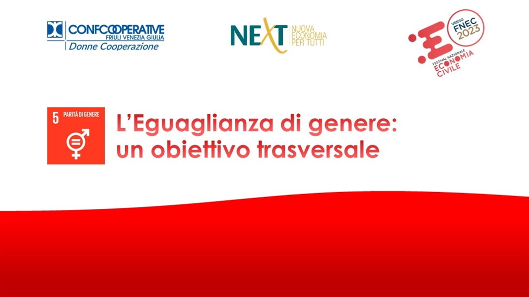 L'eguaglianza di genere: un obiettivo trasversale